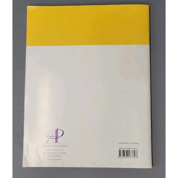 Life Pac Language Arts Workbook Paperback Grade 3 Unit 10 2006 Alpha Omega - Picture 15 of 16